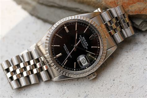 1987 rolex datejust black face|Rolex 16030 production years.